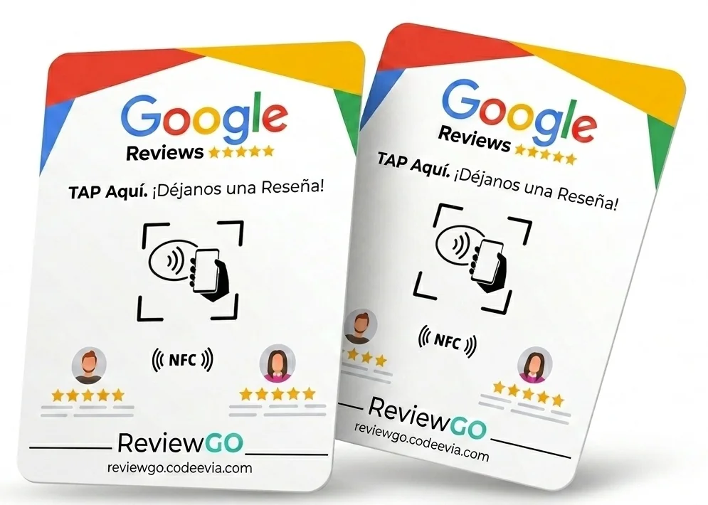 Review GO, tarjeta NFC de reseñas de Google